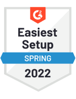 A badge for Easiest Setup for Spring 2022